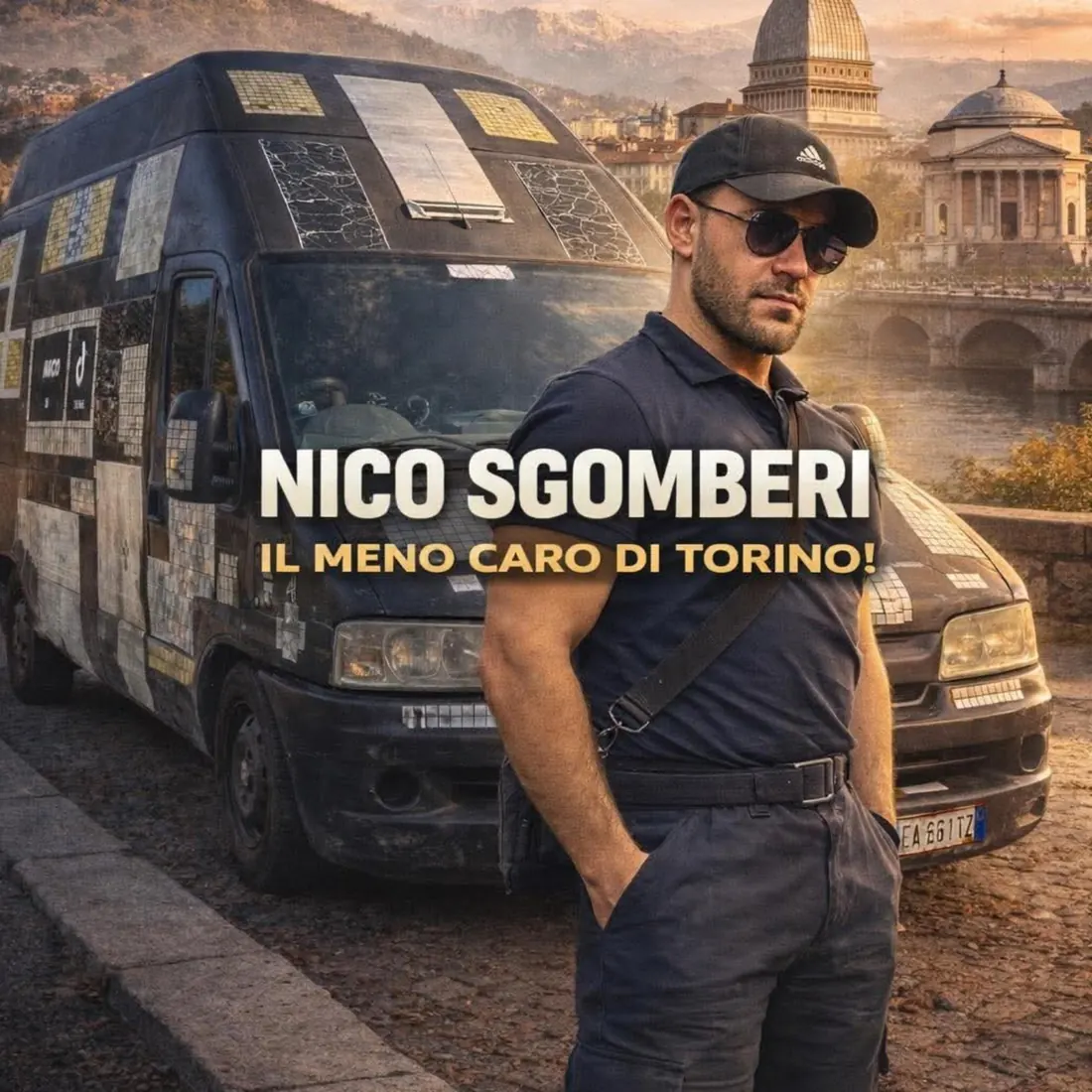 Nico Sgomberi Economici accanto al furgone